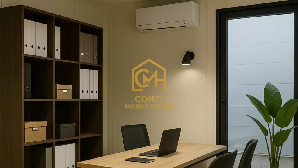 mały kontener biurowy